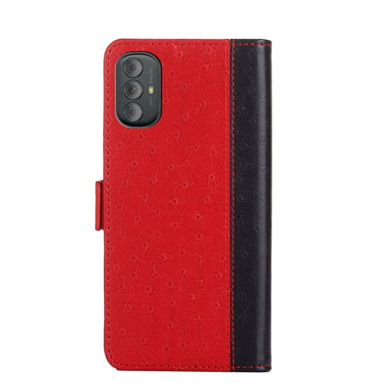 For Motorola Moto G Power 2022 Ostrich Texture Flip Leather Phone Case