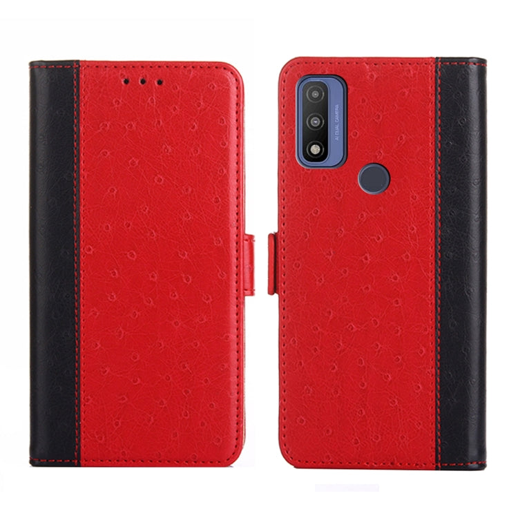 For Motorola Moto G Pure Ostrich Texture Flip Leather Phone Case