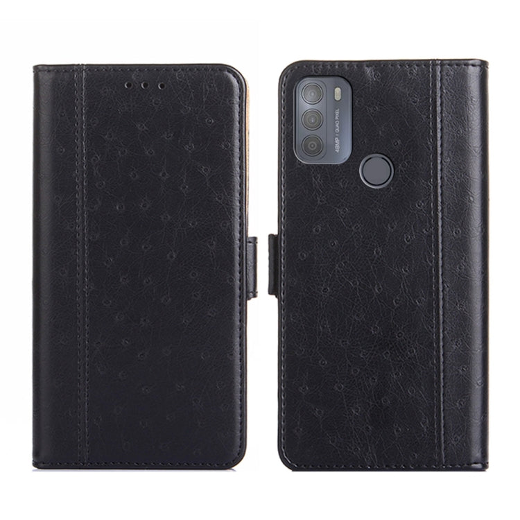 For Motorola Moto G50 Ostrich Texture Flip Leather Phone Case