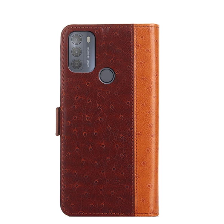 For Motorola Moto G50 Ostrich Texture Flip Leather Phone Case