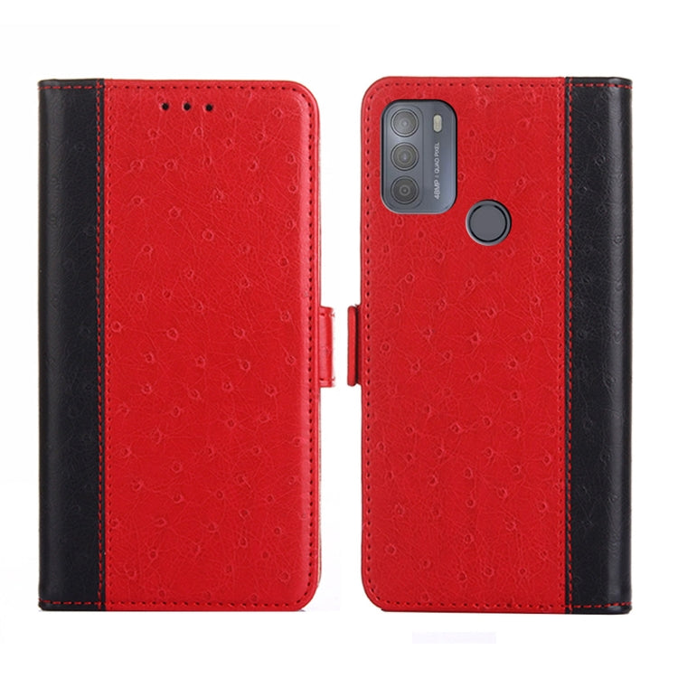 For Motorola Moto G50 Ostrich Texture Flip Leather Phone Case