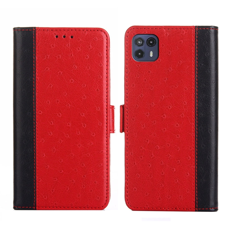 For Motorola Moto G50 5G Ostrich Texture Flip Leather Phone Case