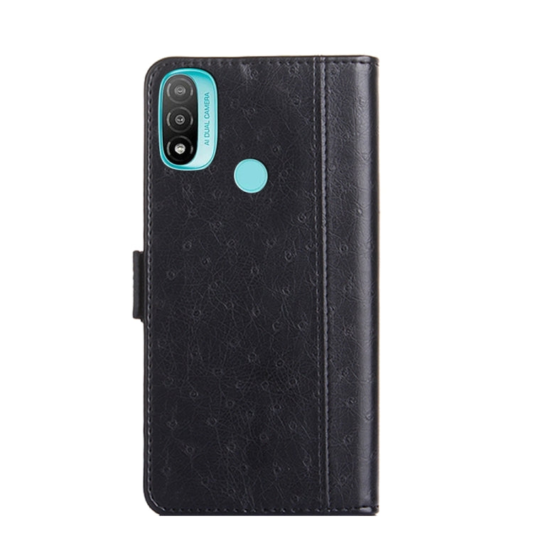 For Motorola Moto E20 Ostrich Texture Flip Leather Phone Case