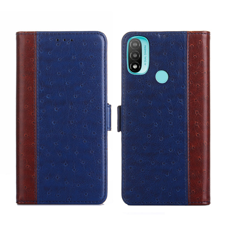 For Motorola Moto E20 Ostrich Texture Flip Leather Phone Case