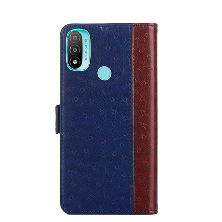 For Motorola Moto E20 Ostrich Texture Flip Leather Phone Case
