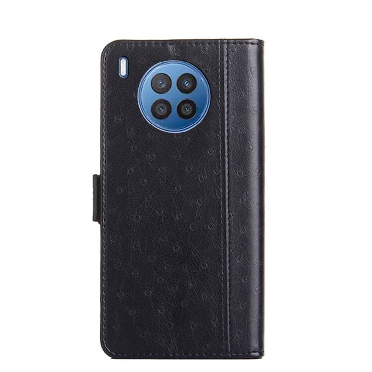 For Huawei nova 8i Ostrich Texture Flip Leather Phone Case