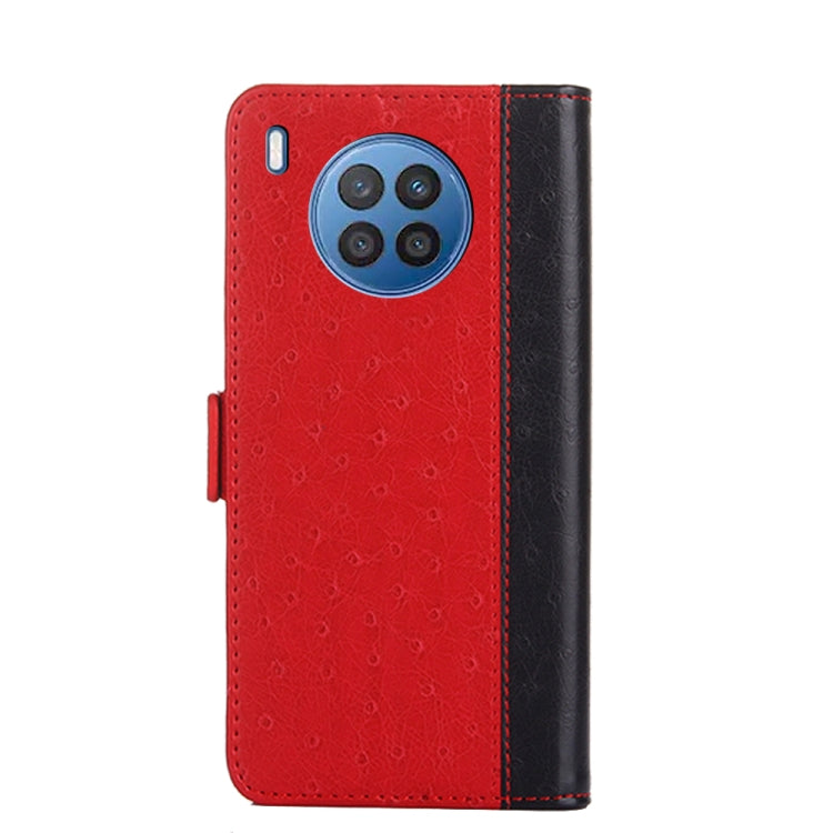 For Huawei nova 8i Ostrich Texture Flip Leather Phone Case