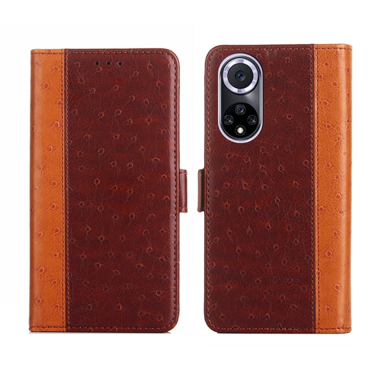 For Huawei nova 9 Ostrich Texture Flip Leather Phone Case