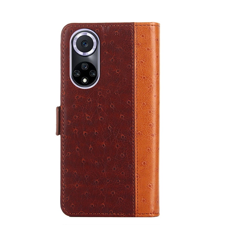 For Huawei nova 9 Ostrich Texture Flip Leather Phone Case