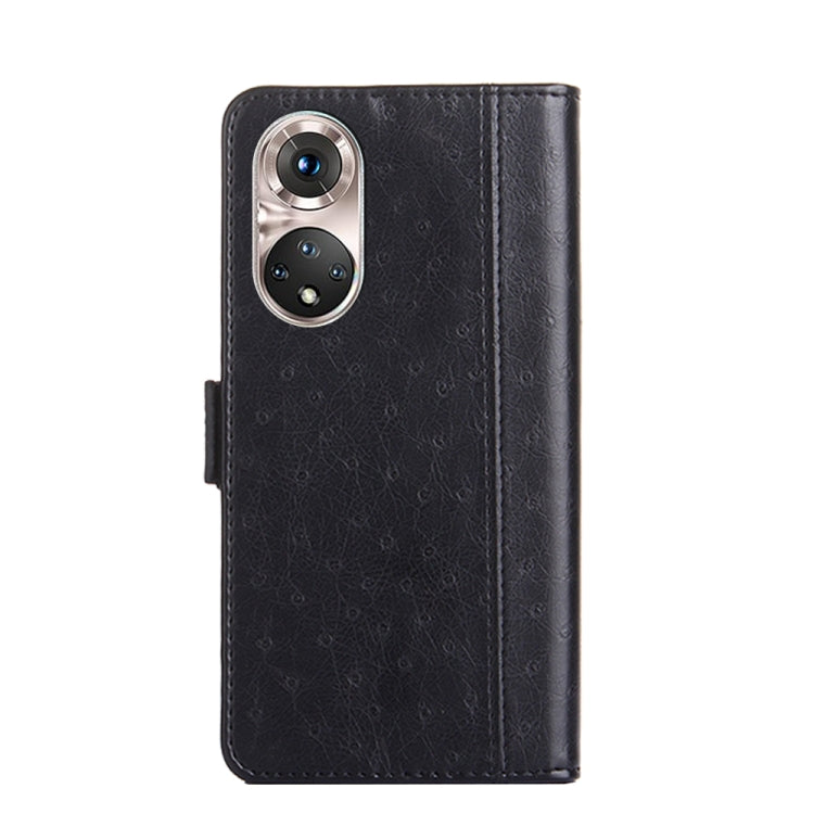 For Honor 50 Pro Ostrich Texture Flip Leather Phone Case