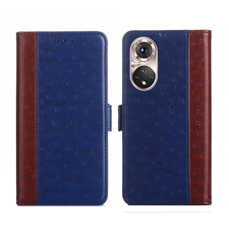 For Honor 50 Pro Ostrich Texture Flip Leather Phone Case