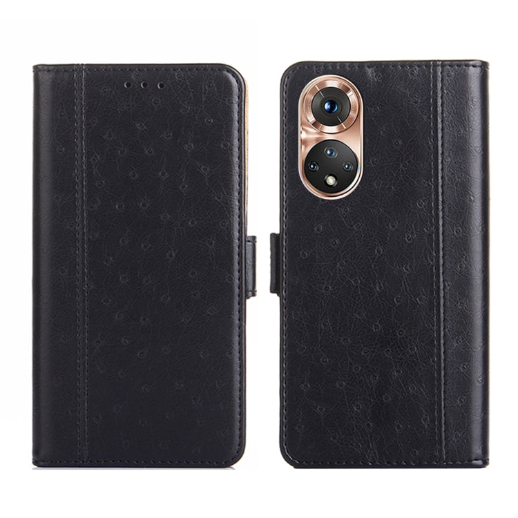 For Honor 50 Ostrich Texture Flip Leather Phone Case