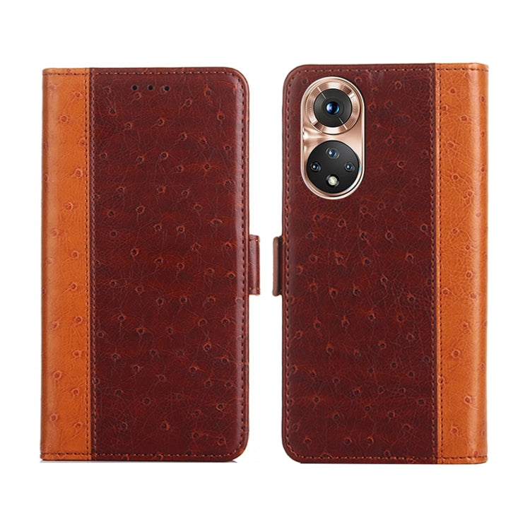 For Honor 50 Ostrich Texture Flip Leather Phone Case