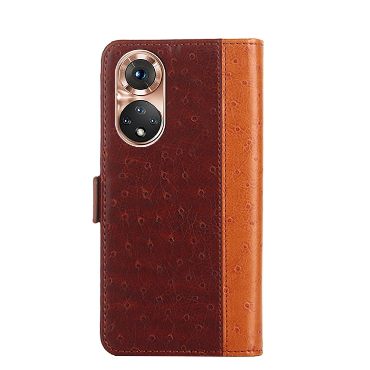 For Honor 50 Ostrich Texture Flip Leather Phone Case