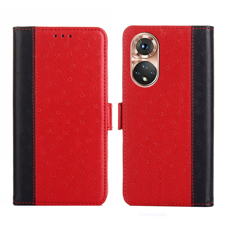 For Honor 50 Ostrich Texture Flip Leather Phone Case