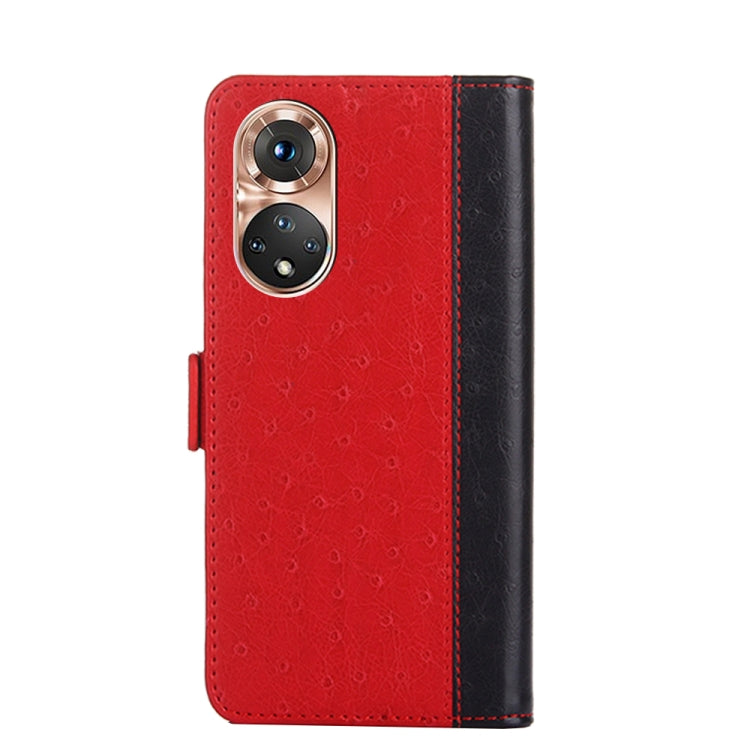 For Honor 50 Ostrich Texture Flip Leather Phone Case