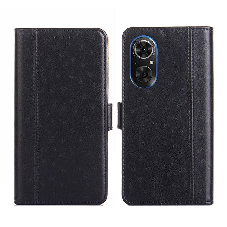 For Honor 50 SE Ostrich Texture Flip Leather Phone Case