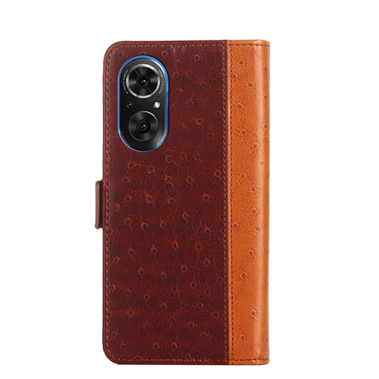 For Honor 50 SE Ostrich Texture Flip Leather Phone Case