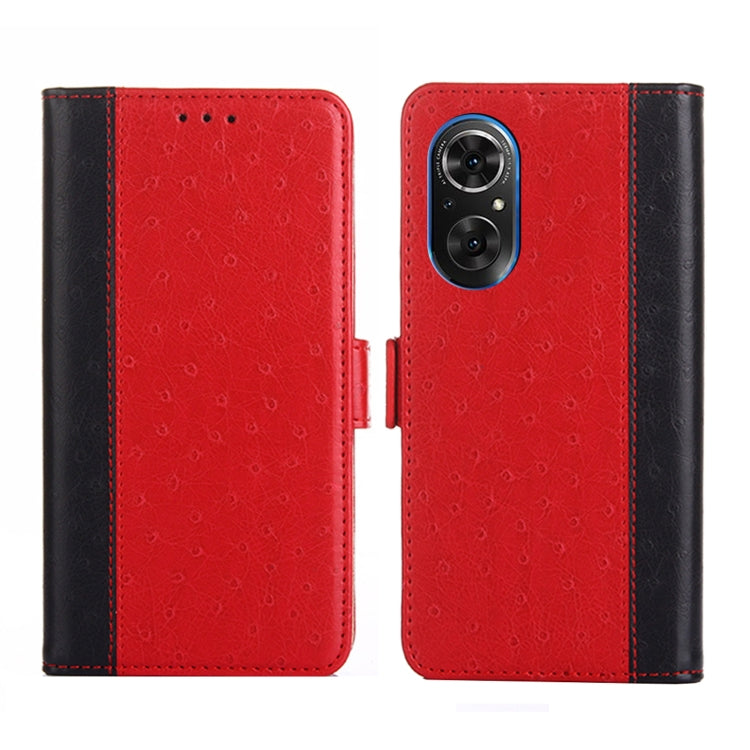 For Honor 50 SE Ostrich Texture Flip Leather Phone Case