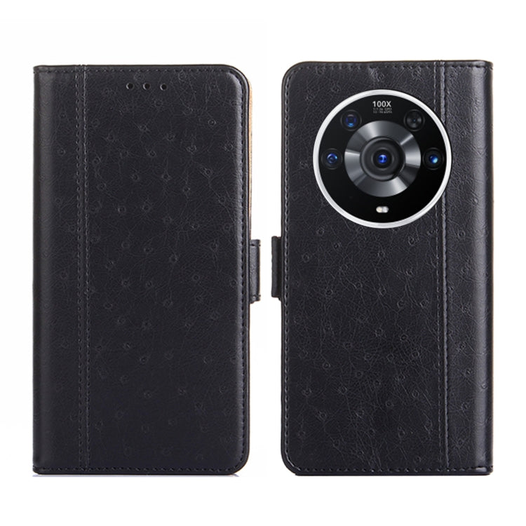 For Honor Magic3 Pro Ostrich Texture Flip Leather Phone Case