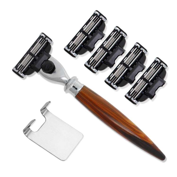 AD-1 Men 3 Layers Razor Blades Shaving Kit Manual Shaver Safety Razor Set