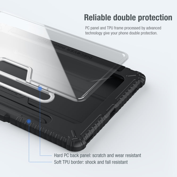 For Samsung Galaxy Tab S7 NILLKIN Bumper Pro Camshield Tablet Leather Case