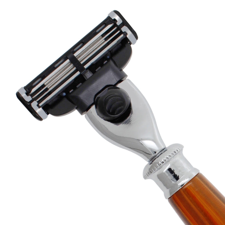 AD-1 Men 3 Layers Razor Blades Shaving Kit Manual Shaver Safety Razor Set