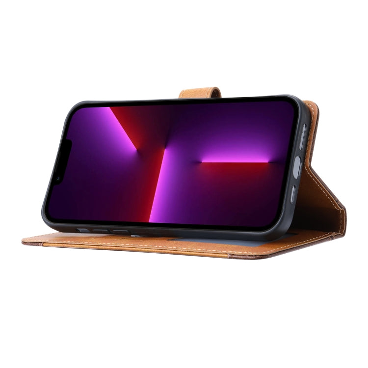 For iPhone 14 Pro Calf Texture Double Fold Clasp Horizontal Flip Leather Case