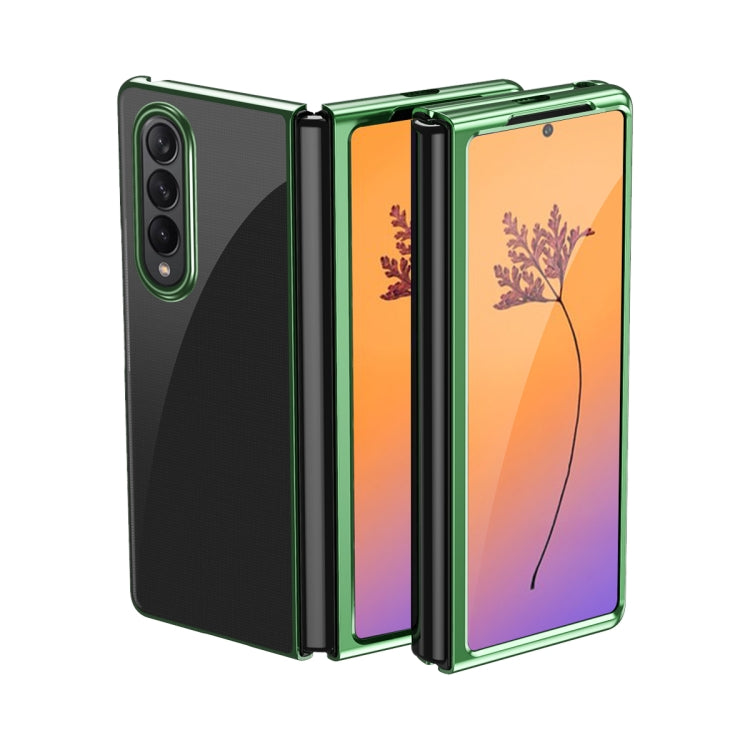 For Samsung Galaxy Z Fold4 Electroplating Transparent Shockproof Phone Case