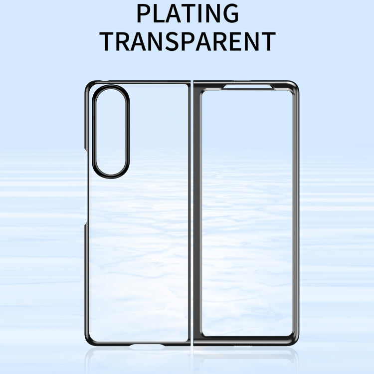 For Samsung Galaxy Z Fold4 Electroplating Transparent Shockproof Phone Case