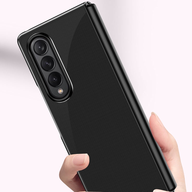 For Samsung Galaxy Z Fold4 Electroplating Transparent Shockproof Phone Case