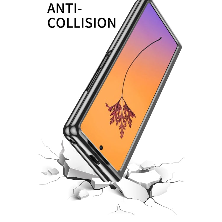 For Samsung Galaxy Z Fold4 Electroplating Transparent Shockproof Phone Case