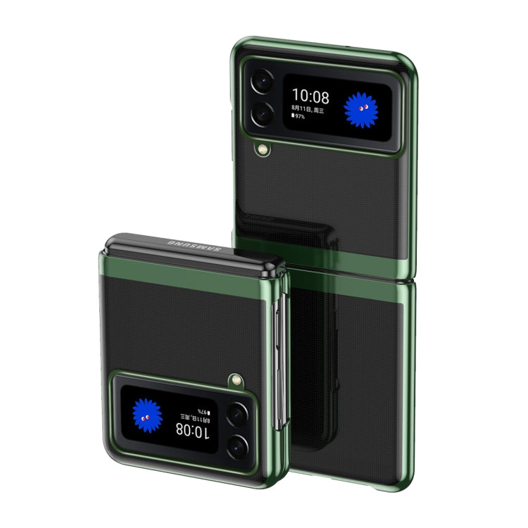 For Samsung Galaxy Z Flip4 Electroplating Transparent Shockproof Phone Case