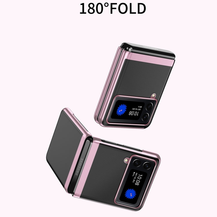 For Samsung Galaxy Z Flip4 Electroplating Transparent Shockproof Phone Case