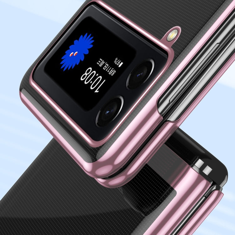 For Samsung Galaxy Z Flip4 Electroplating Transparent Shockproof Phone Case