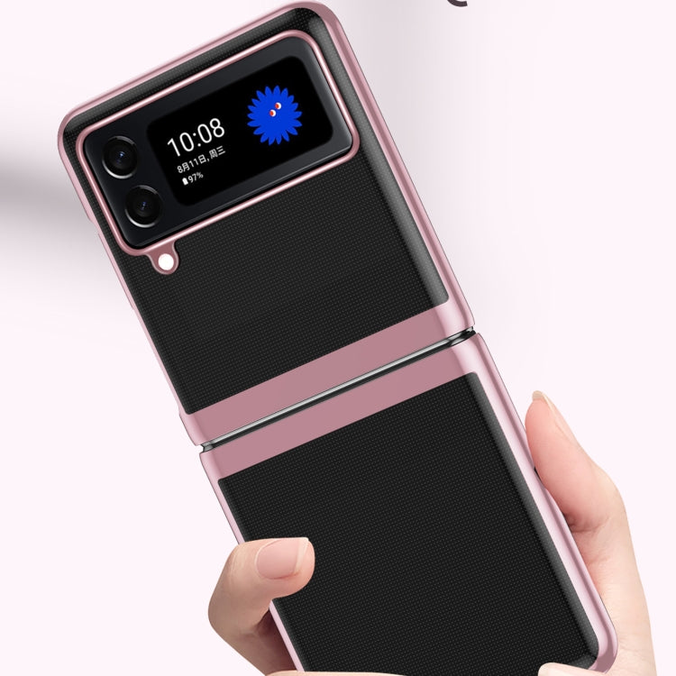 For Samsung Galaxy Z Flip4 Electroplating Transparent Shockproof Phone Case