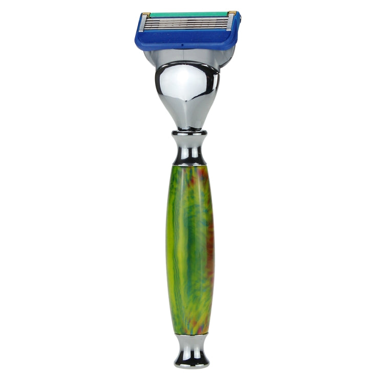 AD-4 Men Safety Razor Set Razor Blades Handle Shaving Brush Stand Kit