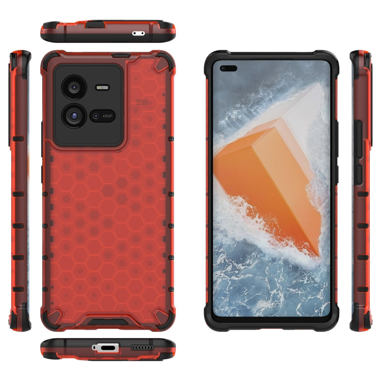 For vivo iQOO 10 Pro 5G Shockproof Honeycomb PC + TPU Protective Phone Case