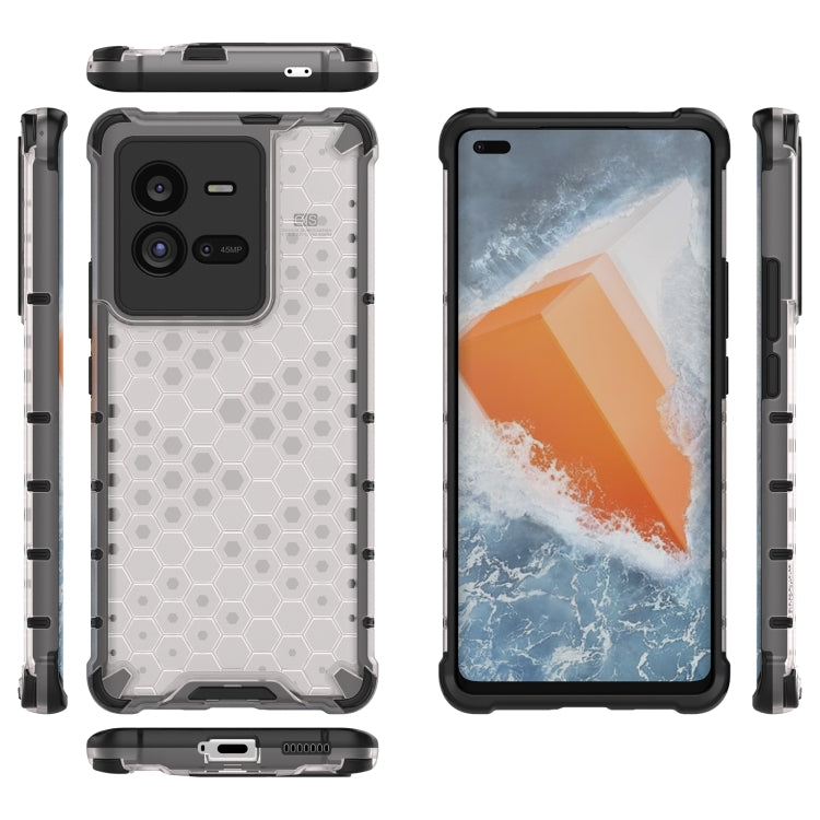 For vivo iQOO 10 Pro 5G Shockproof Honeycomb PC + TPU Protective Phone Case