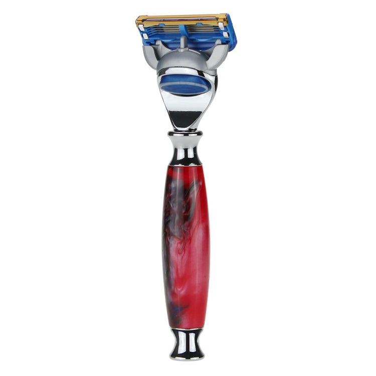 AD-5 4 In 1 Mens Shaving Kit 5 Layers Razor Replaceable Blades Shaving Brush Stand Set