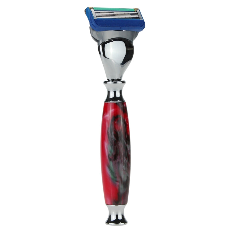 AD-5 4 In 1 Mens Shaving Kit 5 Layers Razor Replaceable Blades Shaving Brush Stand Set