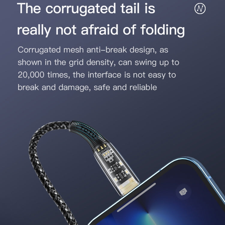 TOTU BPD-010 Exploer Series USB-C / Type-C to 8 Pin PD Fast Charging Data Cable,lengthï¼š1.2m(Black)