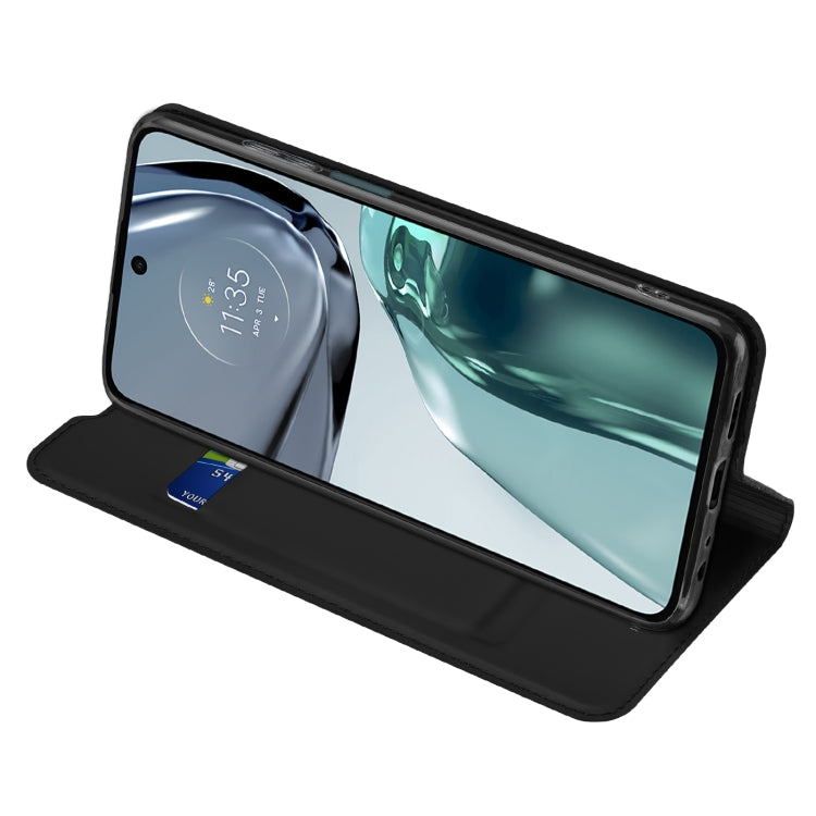 For Motorola Moto G62 5G DUX DUCIS Skin Pro Series PU + TPU Leather Phone Case