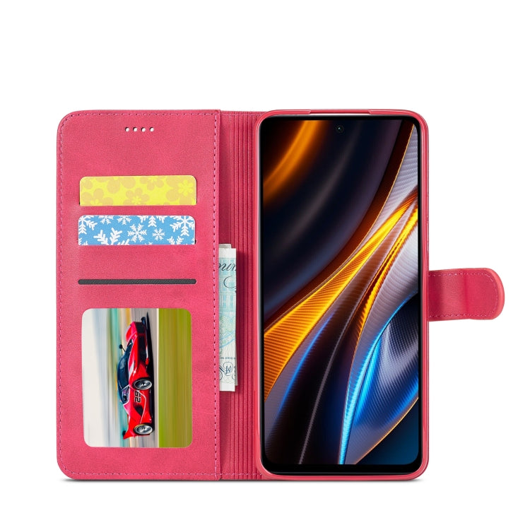 For Xiaomi Poco X4 GT 5G LC.IMEEKE Calf Texture Leather Phone Case