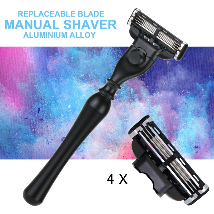 AD-8 Mens Shaving Kit Safety Manual Shaver Replaceable Blade Razor Set