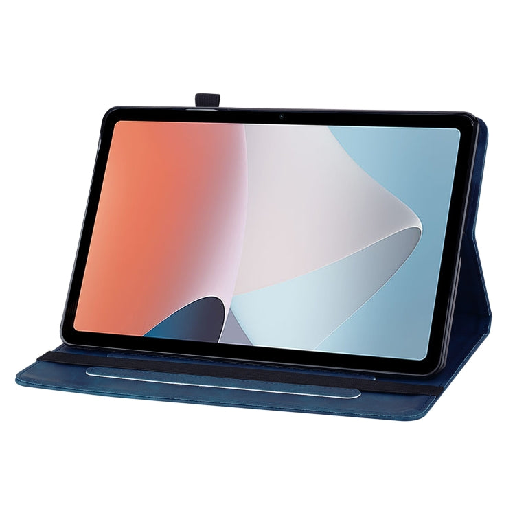 For OPPO Pad Air Skin Feel Solid Color Zipper Leather Tablet Case
