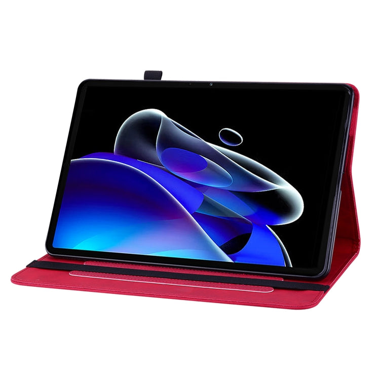 For Realme Pad X Skin Feel Solid Color Zipper Leather Tablet Case