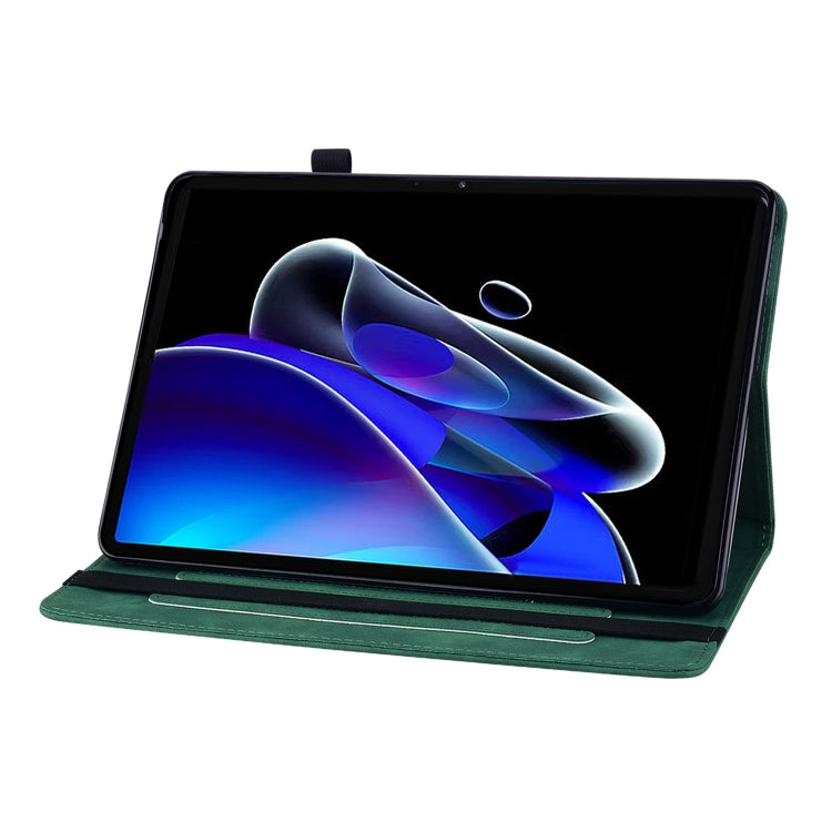 For Realme Pad X Skin Feel Solid Color Zipper Leather Tablet Case