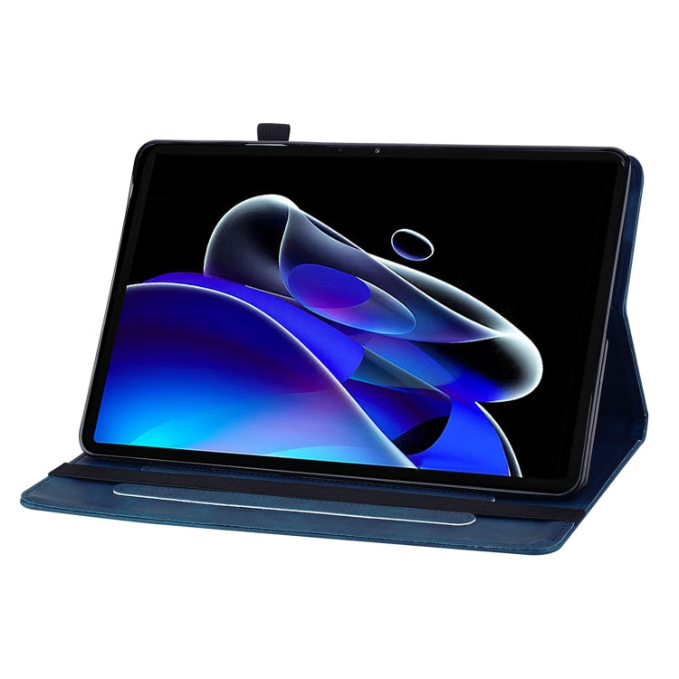 For Realme Pad X Skin Feel Solid Color Zipper Leather Tablet Case