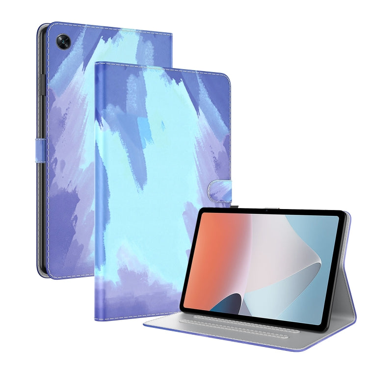 For OPPO Pad Air Watercolor Pattern Flip Leather Tablet Case